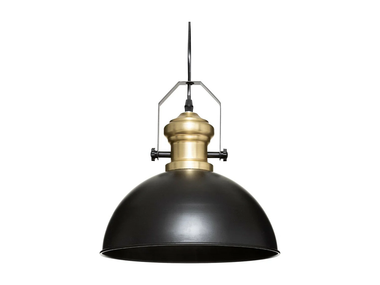 Luminaire Suspension en Métal Noir D 30.5 cm
