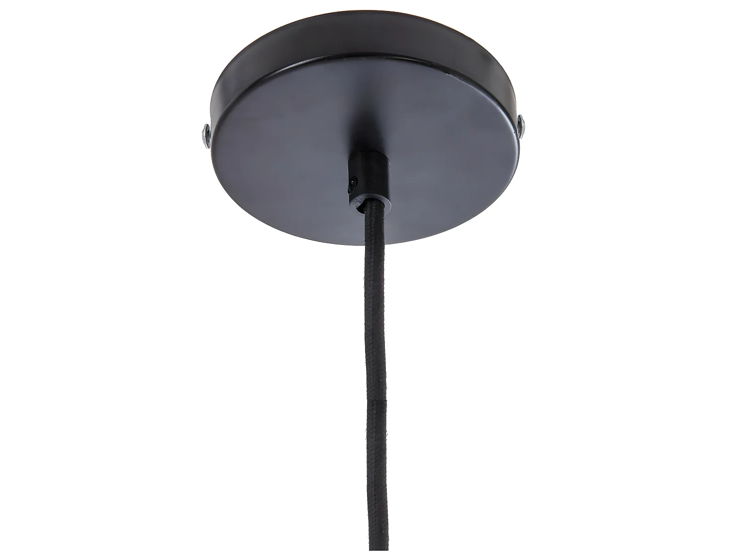 Luminaire Suspension en Métal aspect vieilli et Bois de Manguier D 57 cm