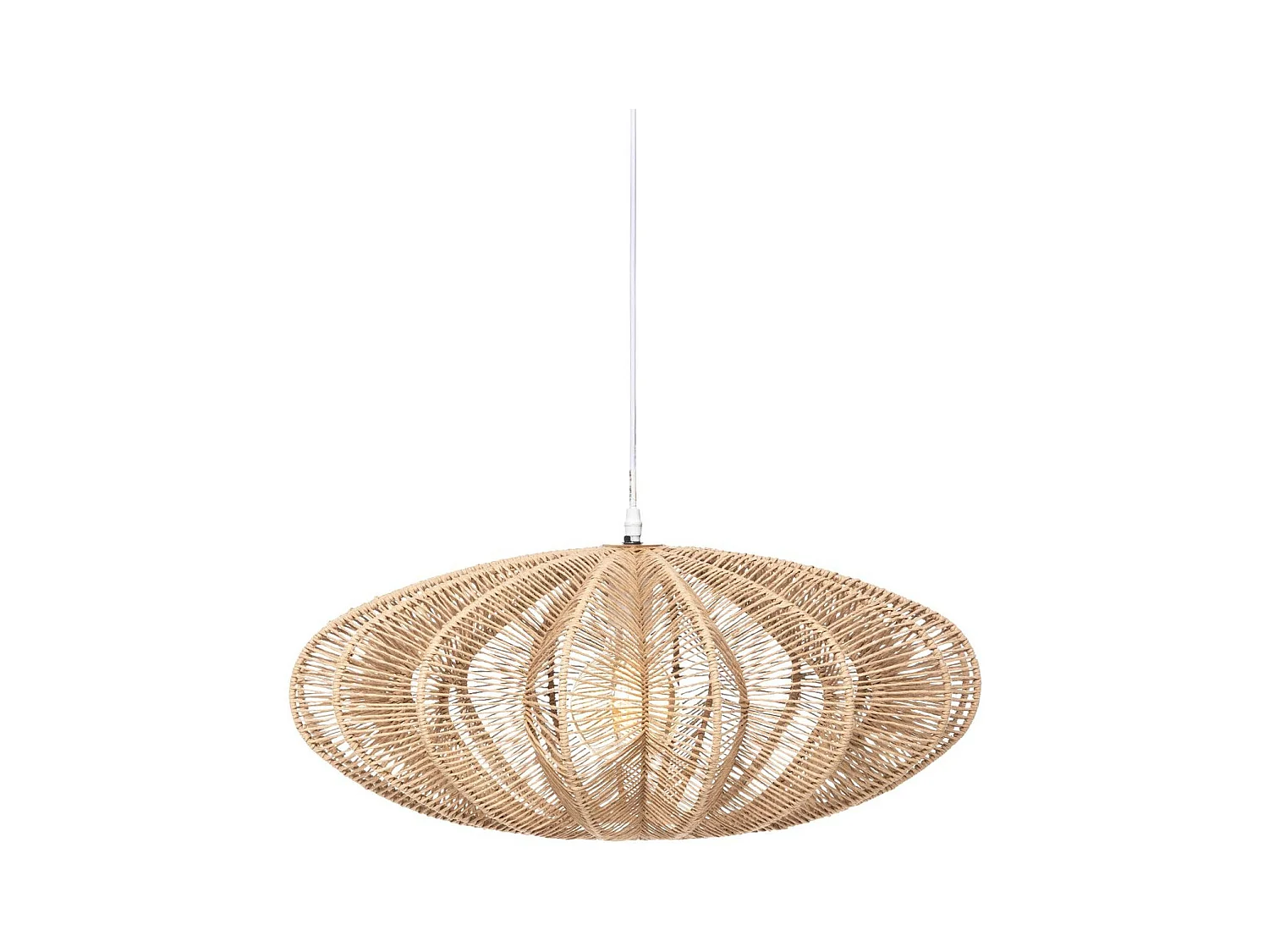 Luminaire Suspension Beige Nature D 57 cm