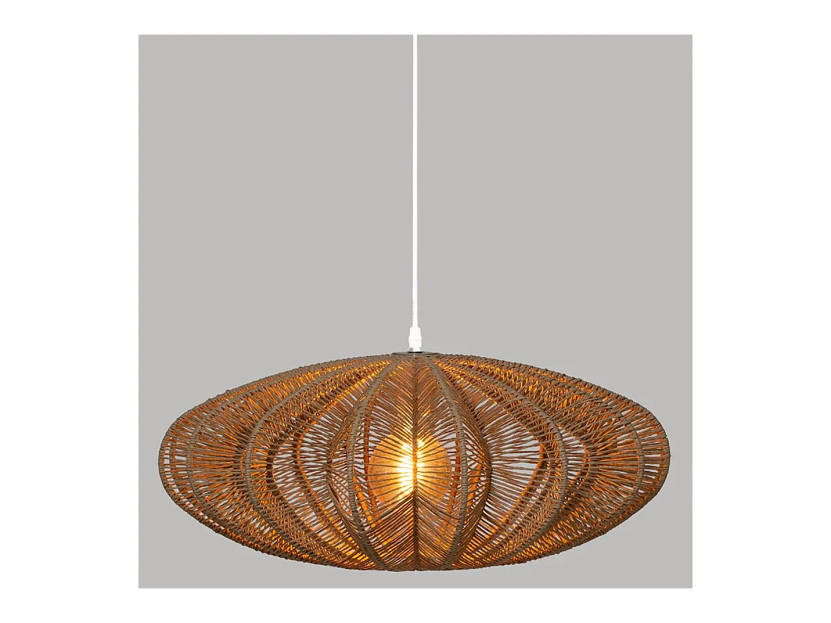 Luminaire Suspension Beige Nature D 57 cm