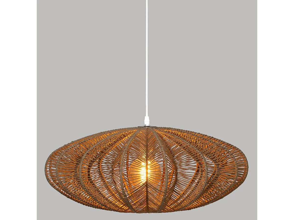 Luminaire Suspension Beige Nature D 57 cm