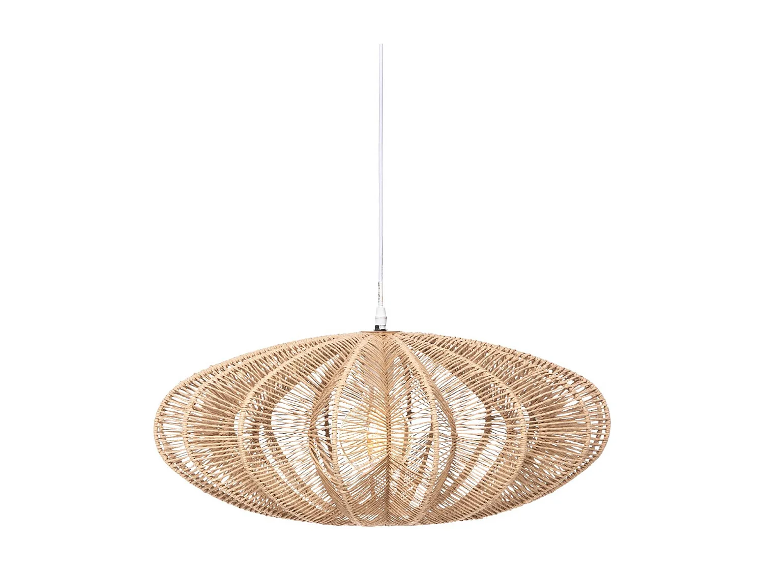 Luminaire Suspension Beige Nature D 57 cm