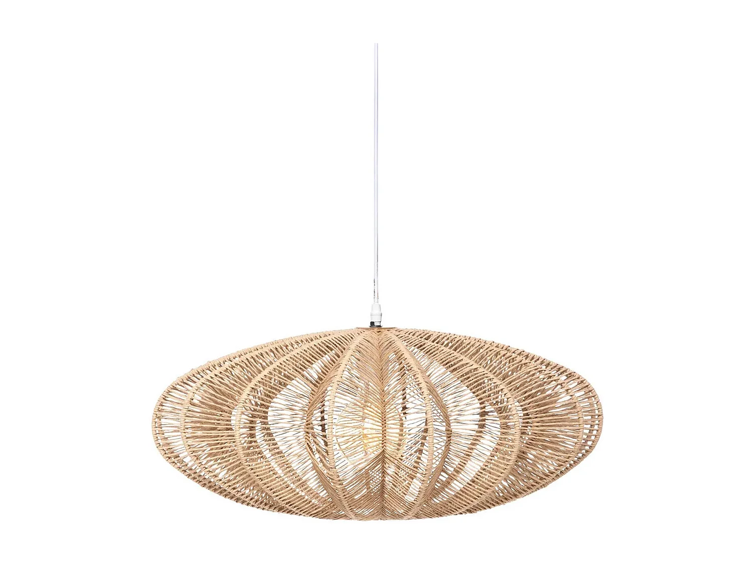 Luminaire Suspension Beige Nature D 57 cm