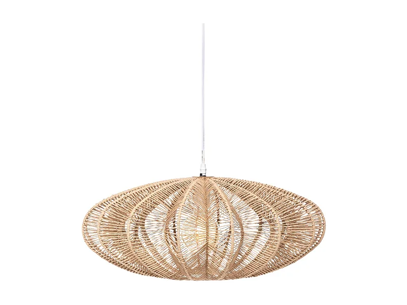 Luminaire Suspension Beige Nature D 57 cm