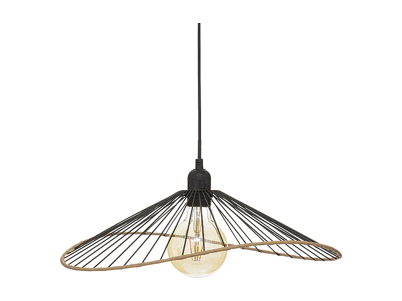 Luminaire Suspension en Métal Noir D 45 cm