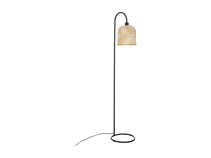 Lampadaire en Bambou et Métal H 159 cm