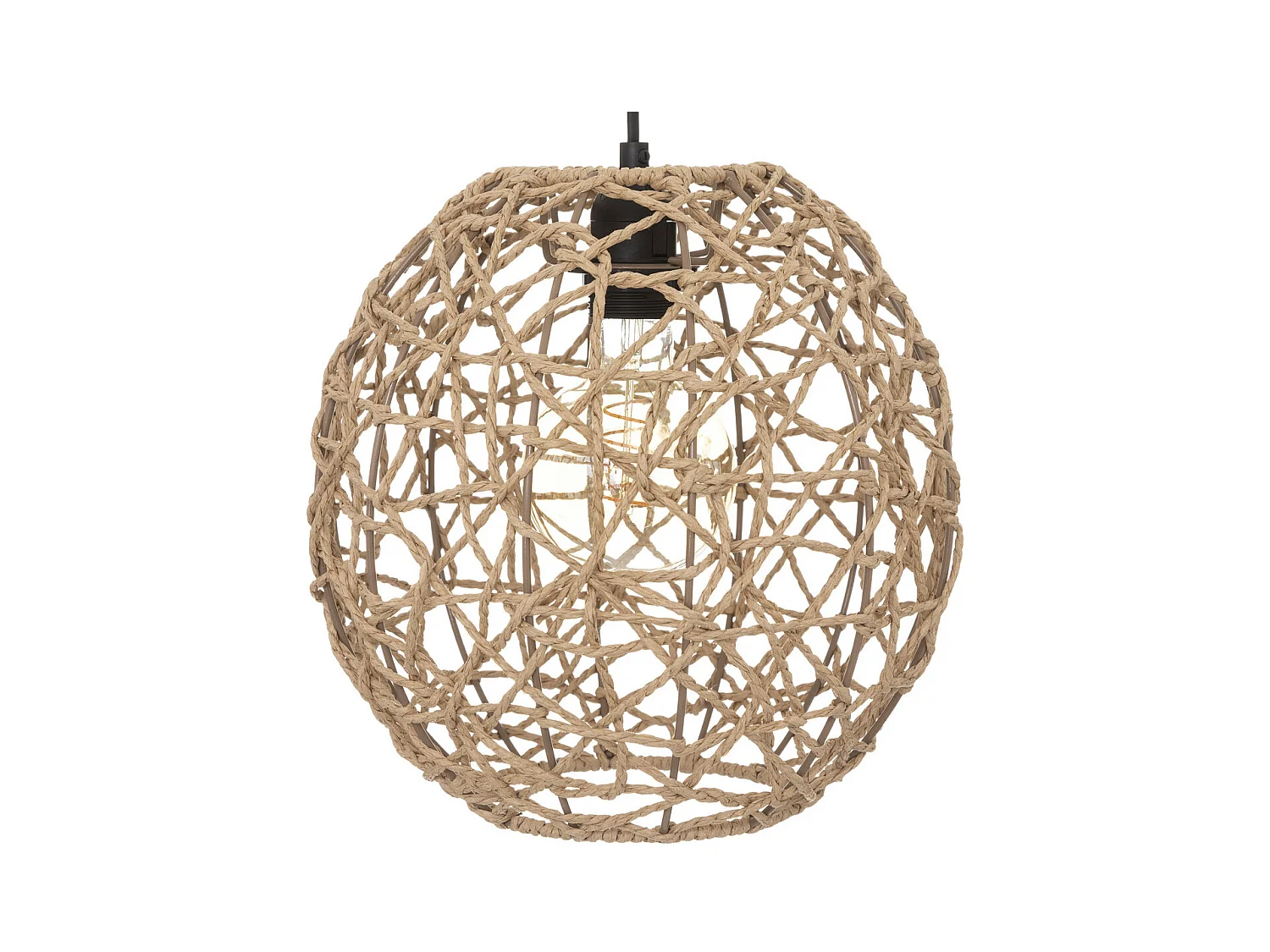Lampadaire Arc Beige et Noir H 180 cm