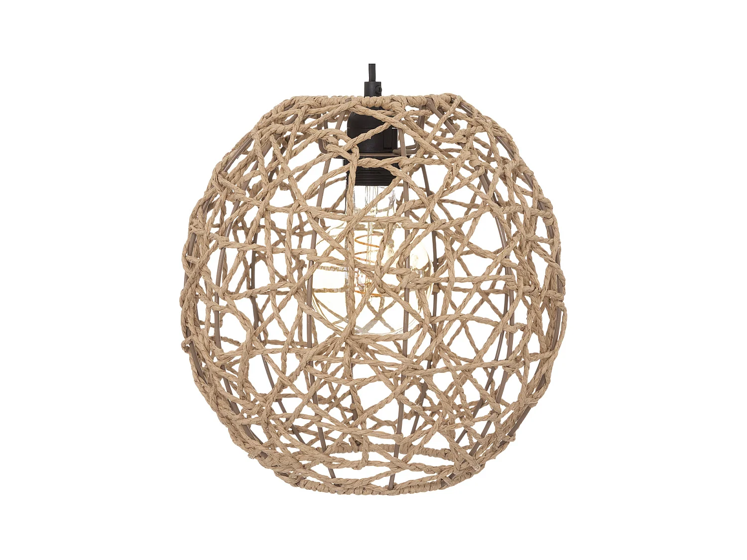 Lampadaire Arc Beige et Noir H 180 cm