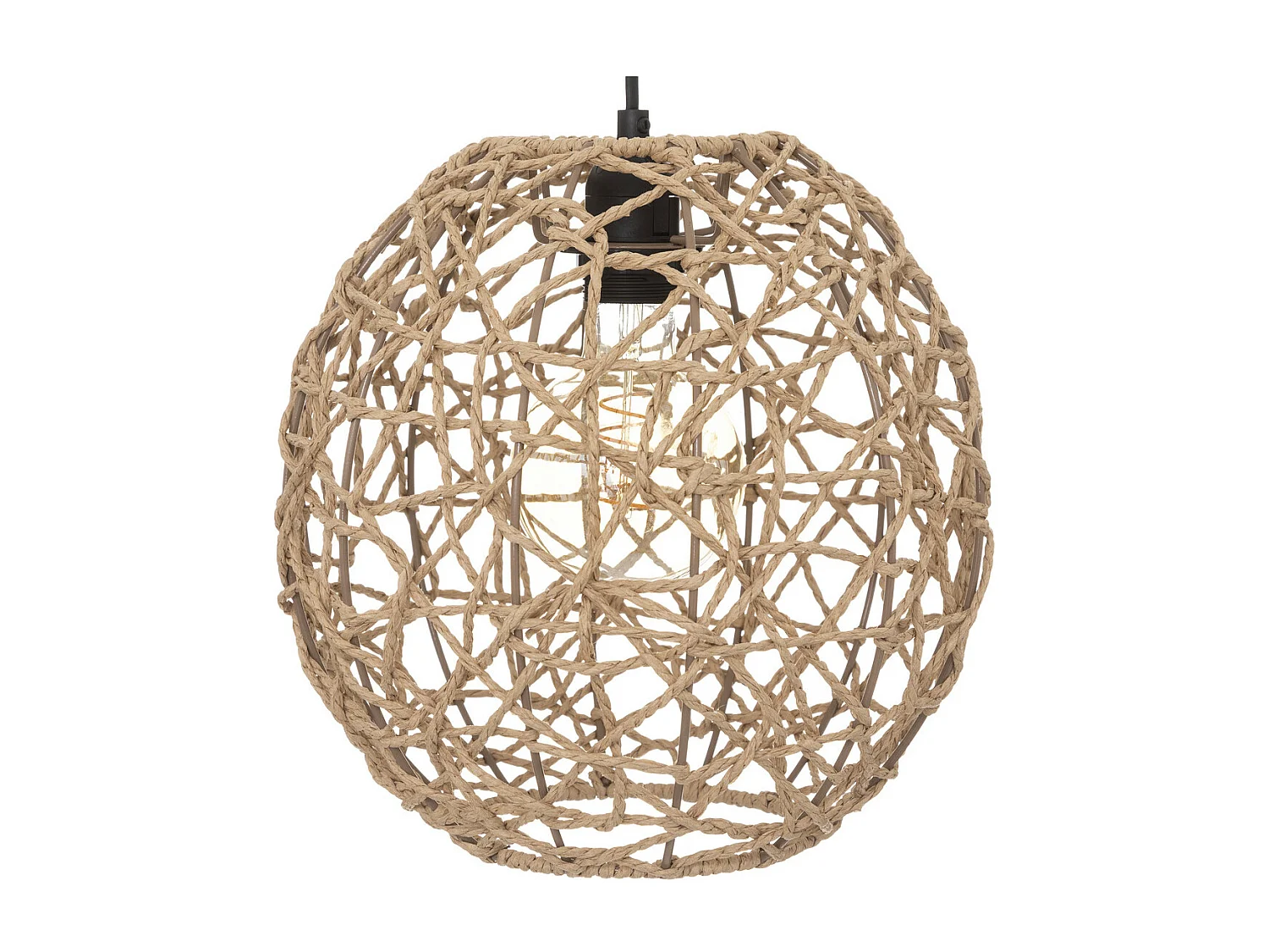 Lampadaire Arc Beige et Noir H 180 cm