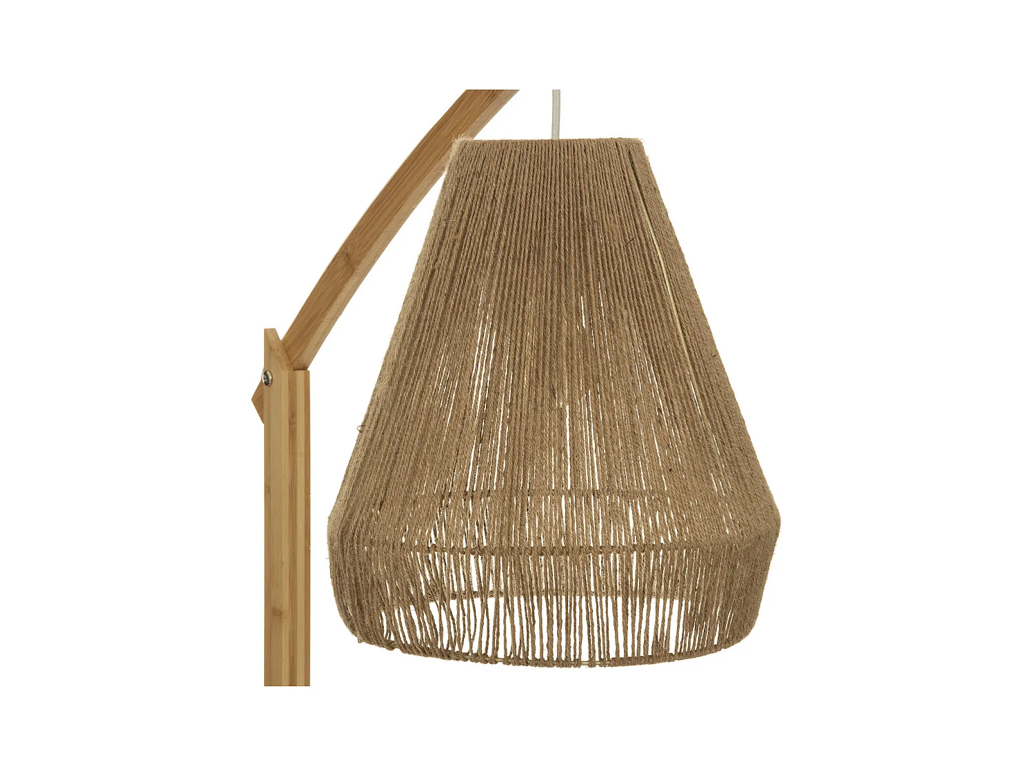 Lampadaire Arc en Bambou H 158 cm