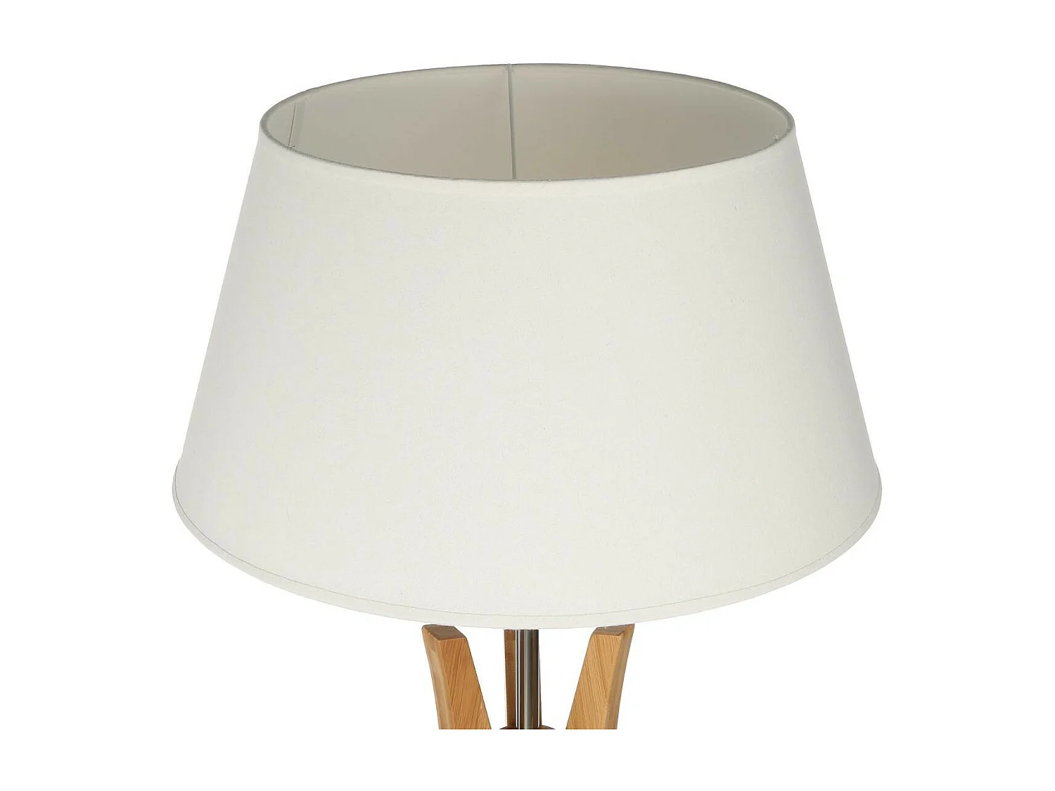 Lampadaire Trépied en Bambou H 156 cm