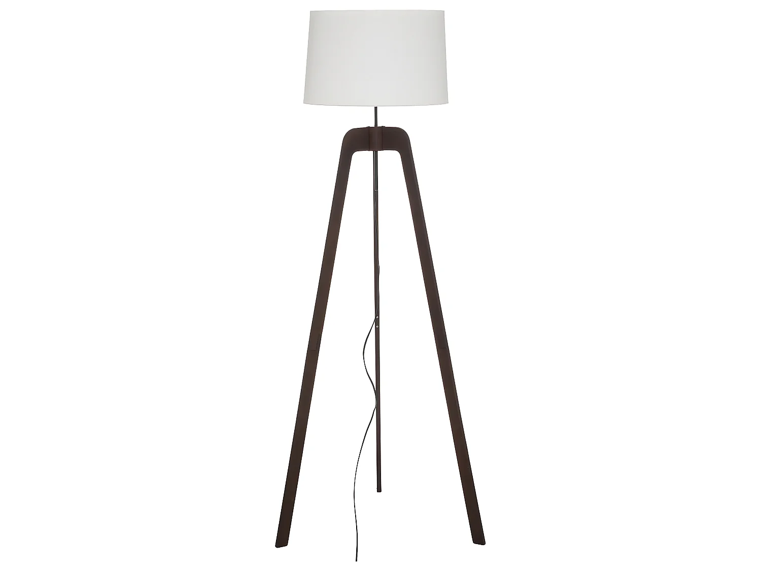 Lampadaire trépied en Bambou et Métal H 173 cm