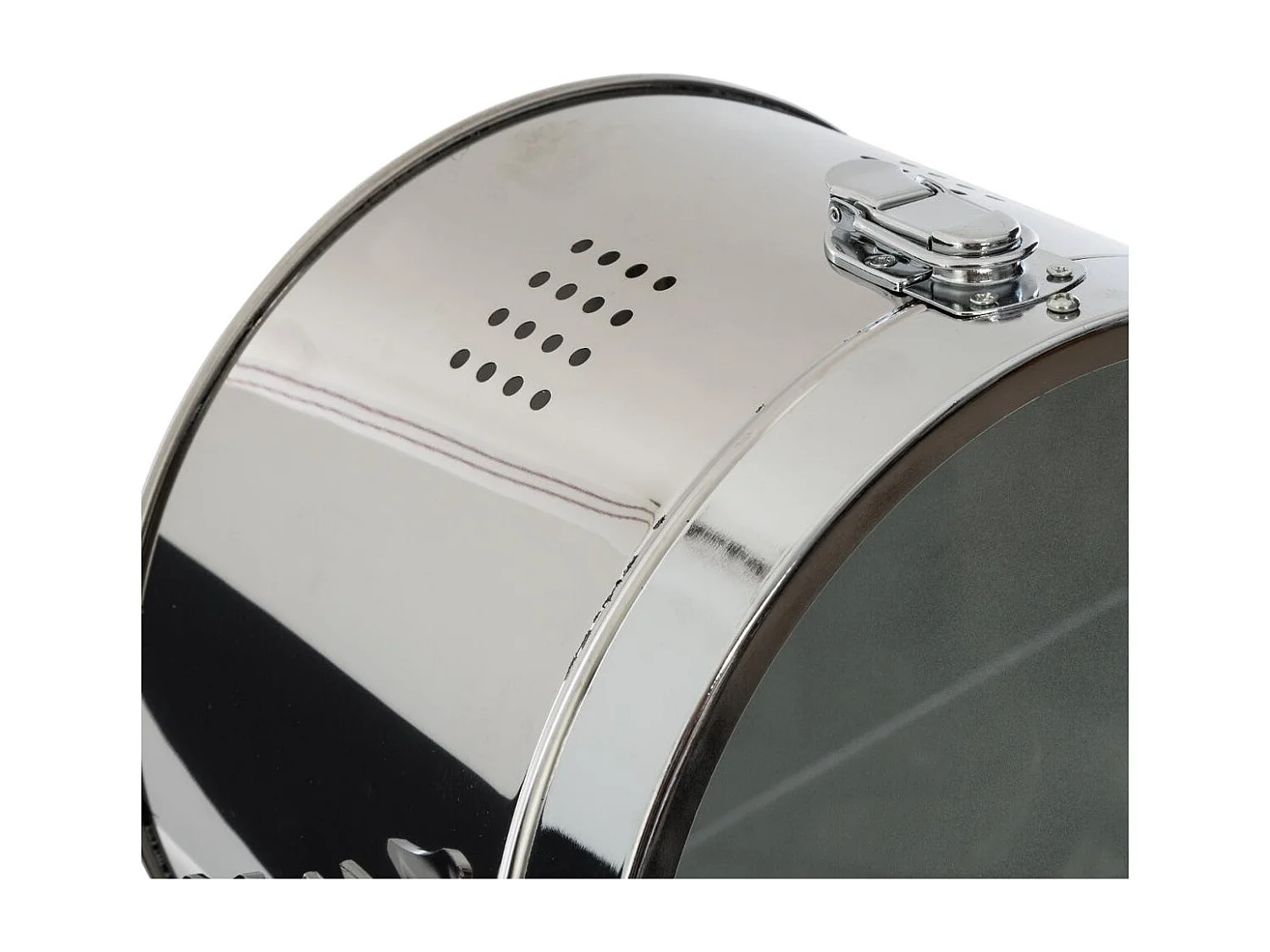 Lampadaire projecteur en Métal et Bois brossé Noir H 152 cm