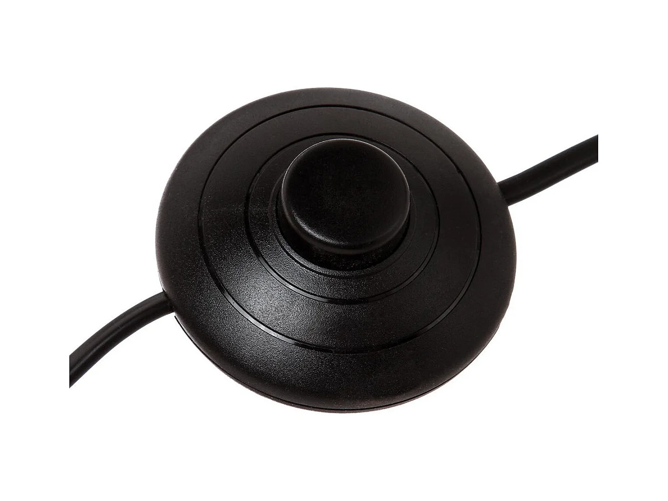 Lampadaire Trépied en Bois et Abat-jour Noir H 145 cm