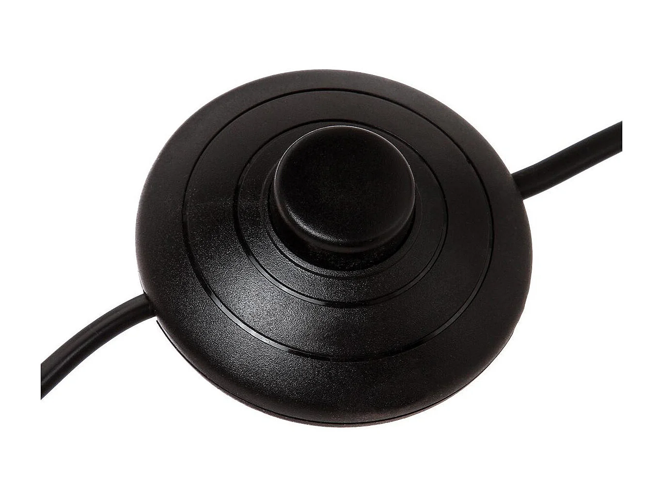 Lampadaire Trépied en Bois et Abat-jour Noir H 145 cm