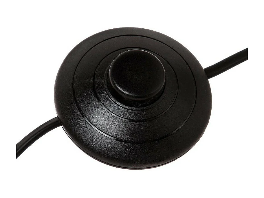 Lampadaire Trépied en Bois et Abat-jour Noir H 145 cm