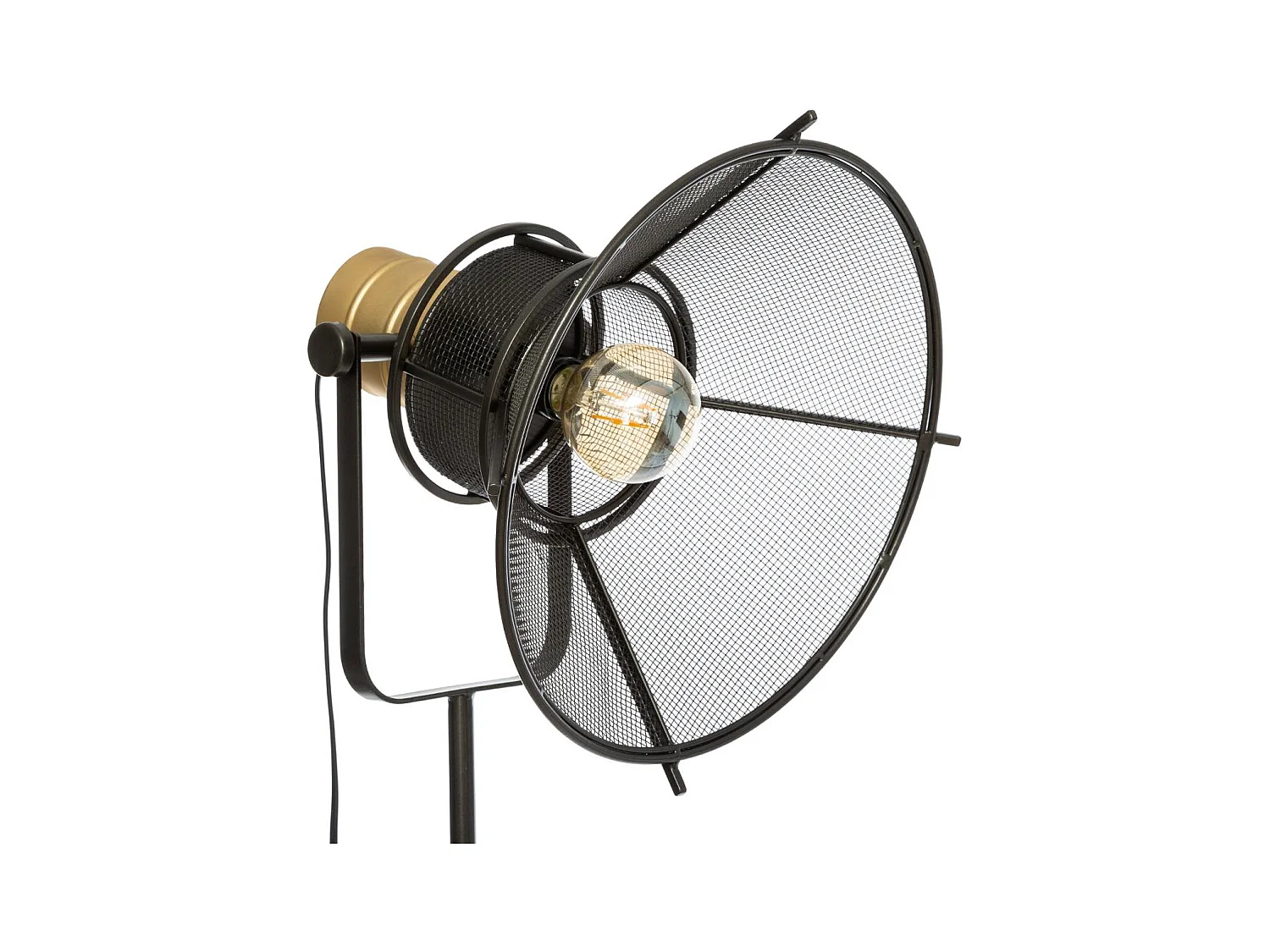 Lampadaire Trépied  en métal Noir H 149 cm