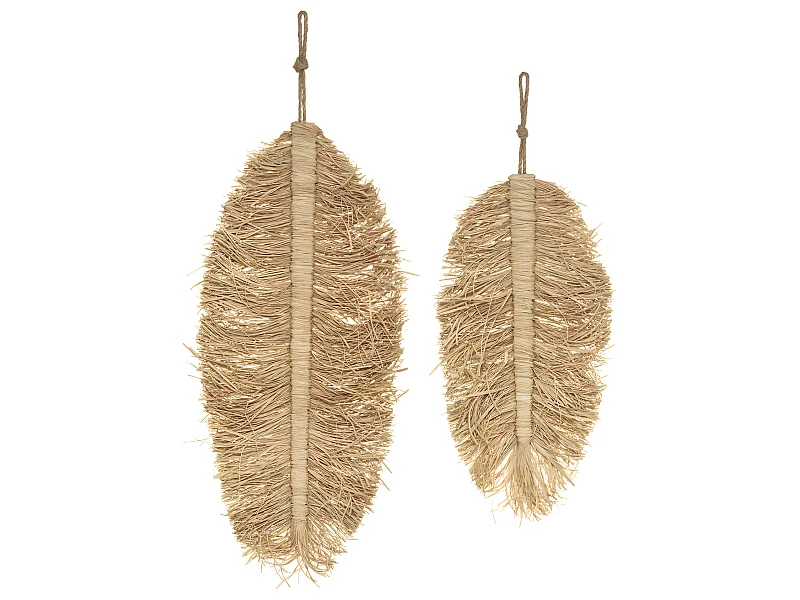 Set de 2 Déco Murale en Raphia