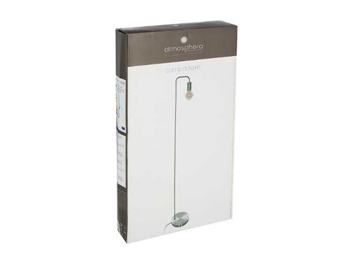 Lampadaire Argent en Métal H 150 cm