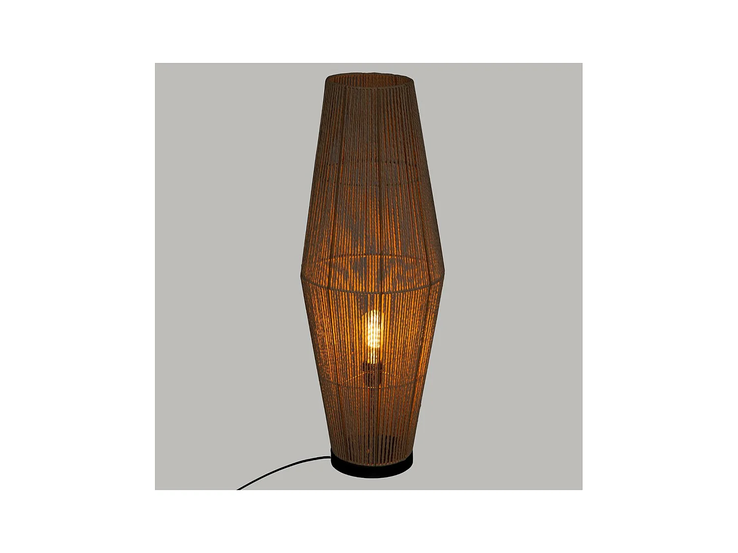 Lampadaire Corde Nature H 83 cm