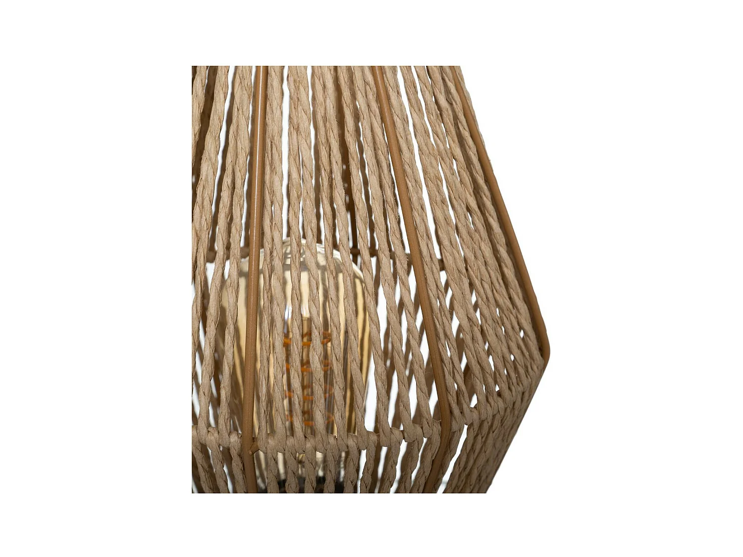 Lampadaire Corde Nature H 83 cm