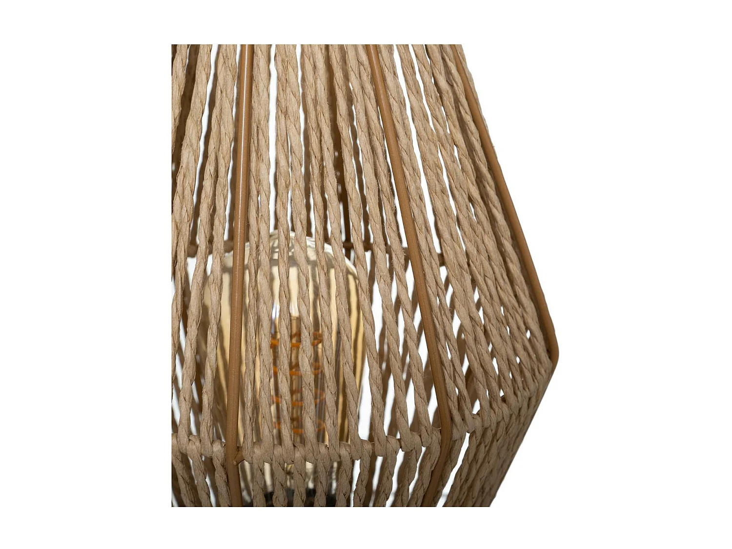 Lampadaire Corde Nature H 83 cm