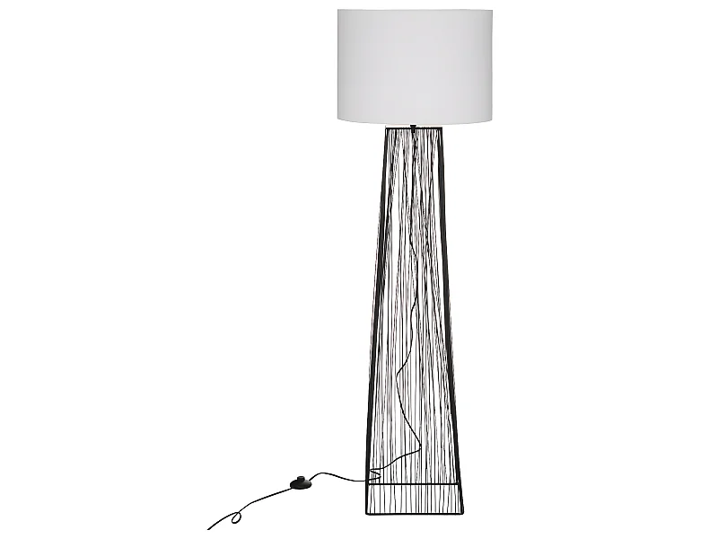 Lampadaire en Métal Noir H 147 cm