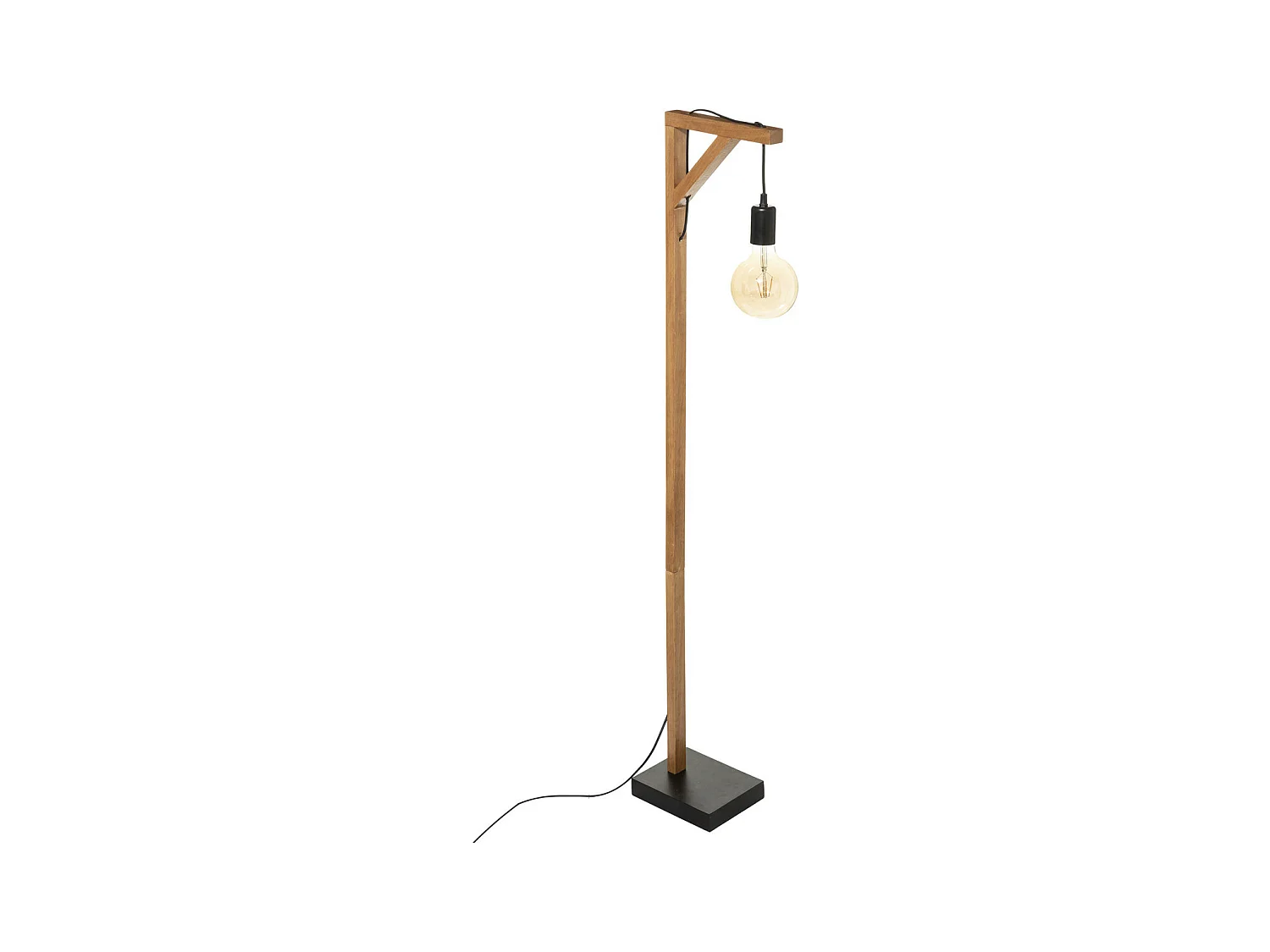 Lampadaire en Bois de Pin H 148 cm