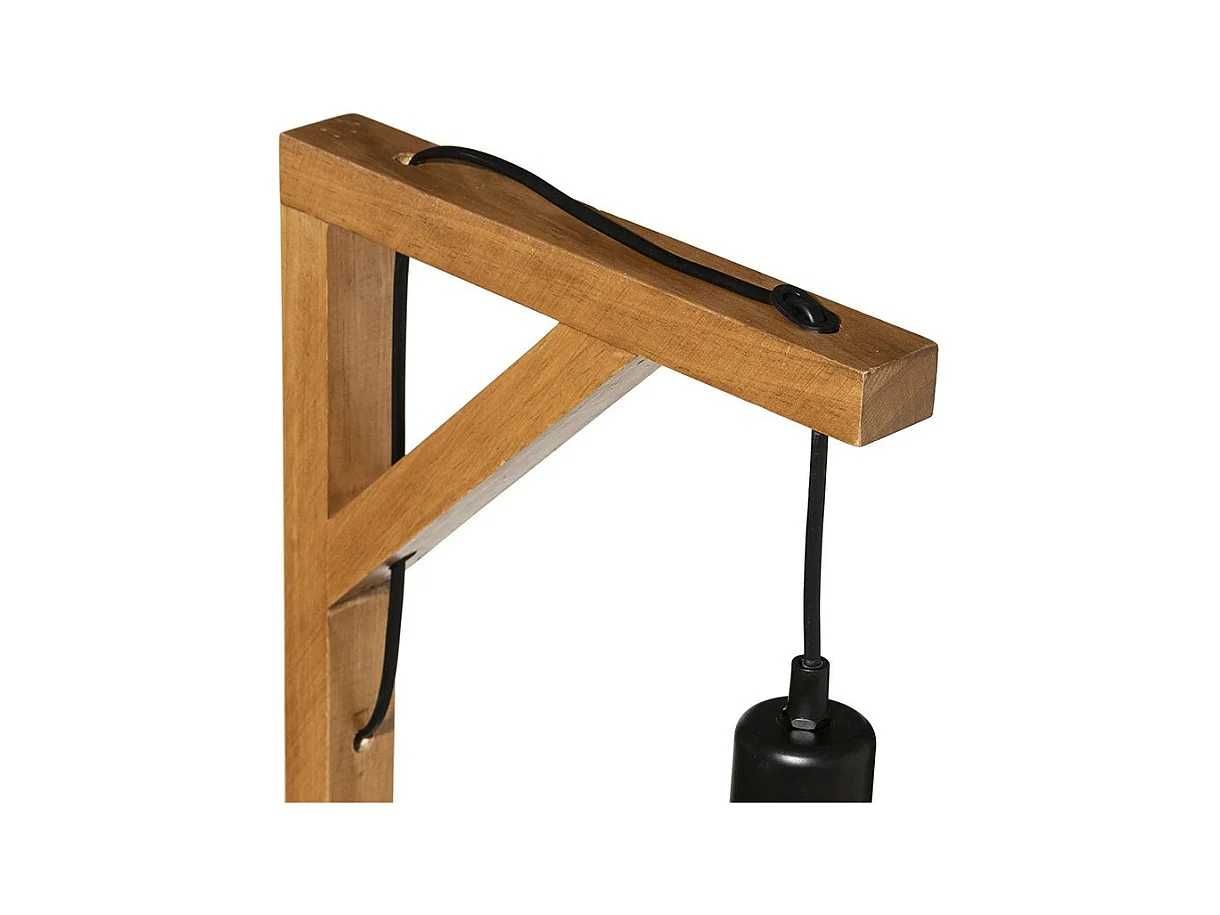 Lampadaire en Bois de Pin H 148 cm