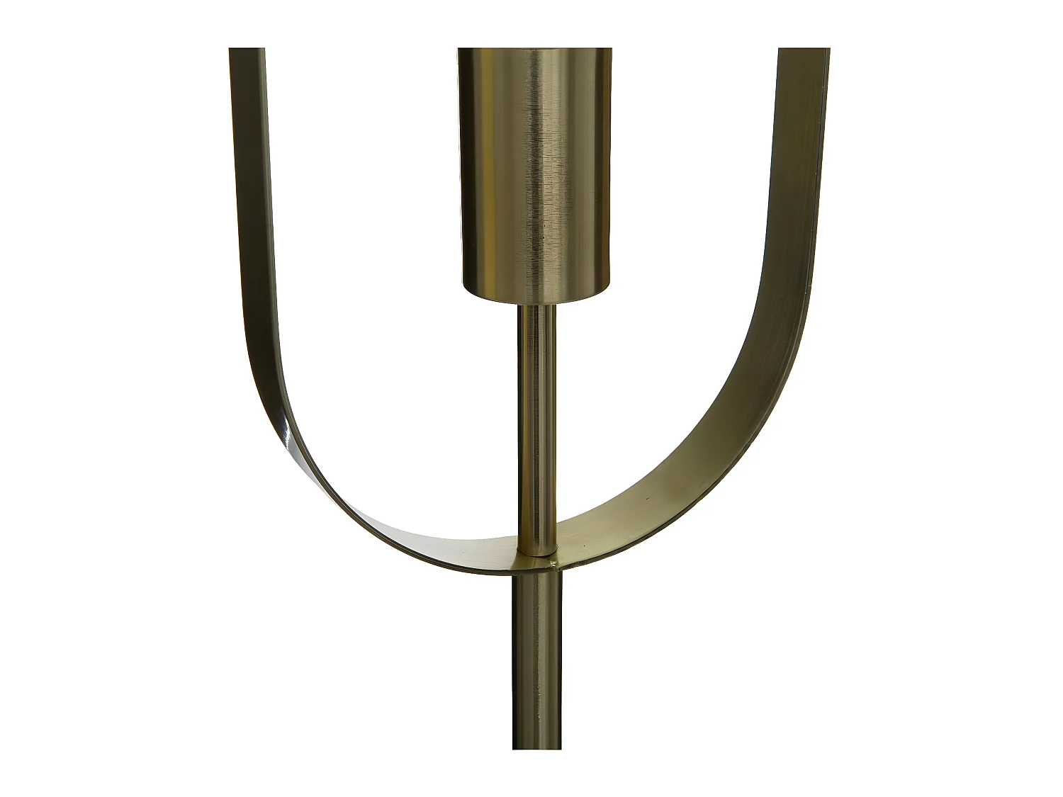 Lampadaire en métal Doré et Base effet marbre H 155 cm
