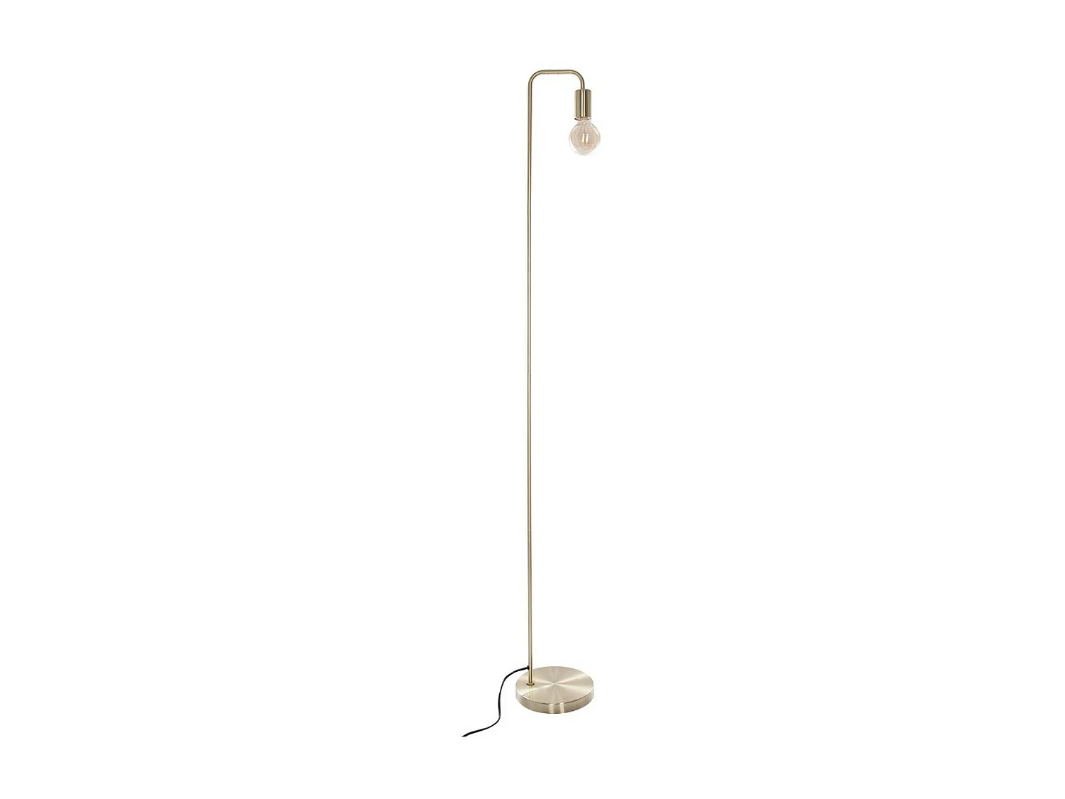 Lampadaire Doré en Métal H 150 cm
