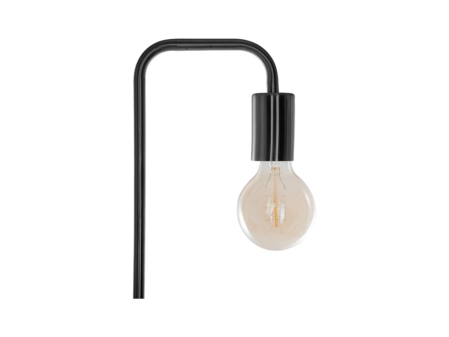Lampadaire Noir en Métal H 150 cm