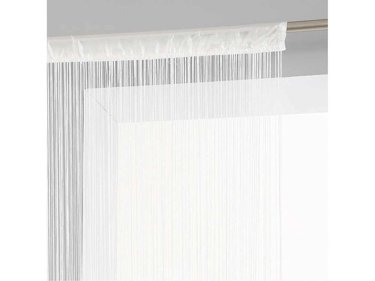 Rideau fil Ivoire 90 x 200 cm densité optimale