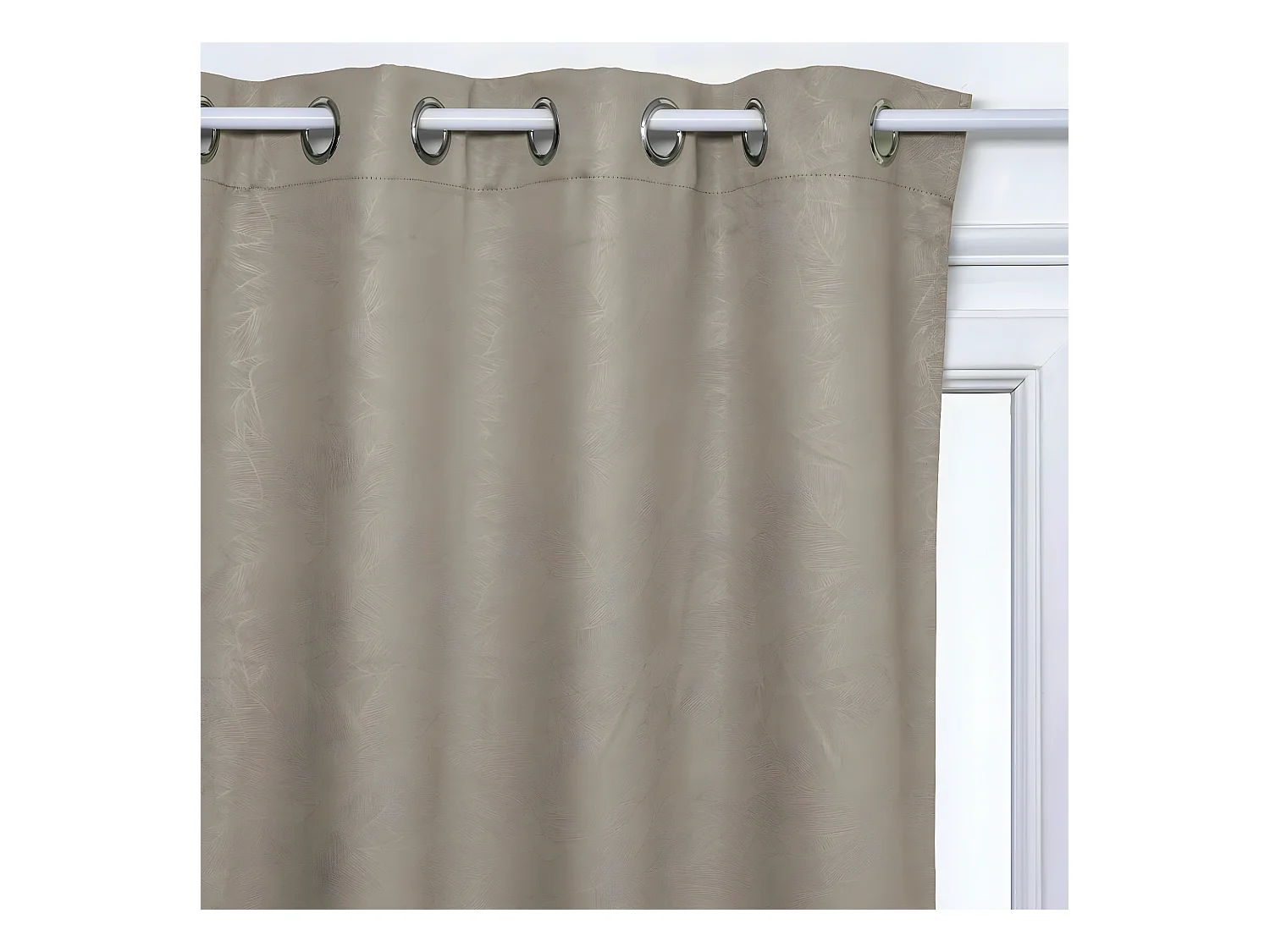 Cortina opaca con hojas de relieve 140 x 260 cm