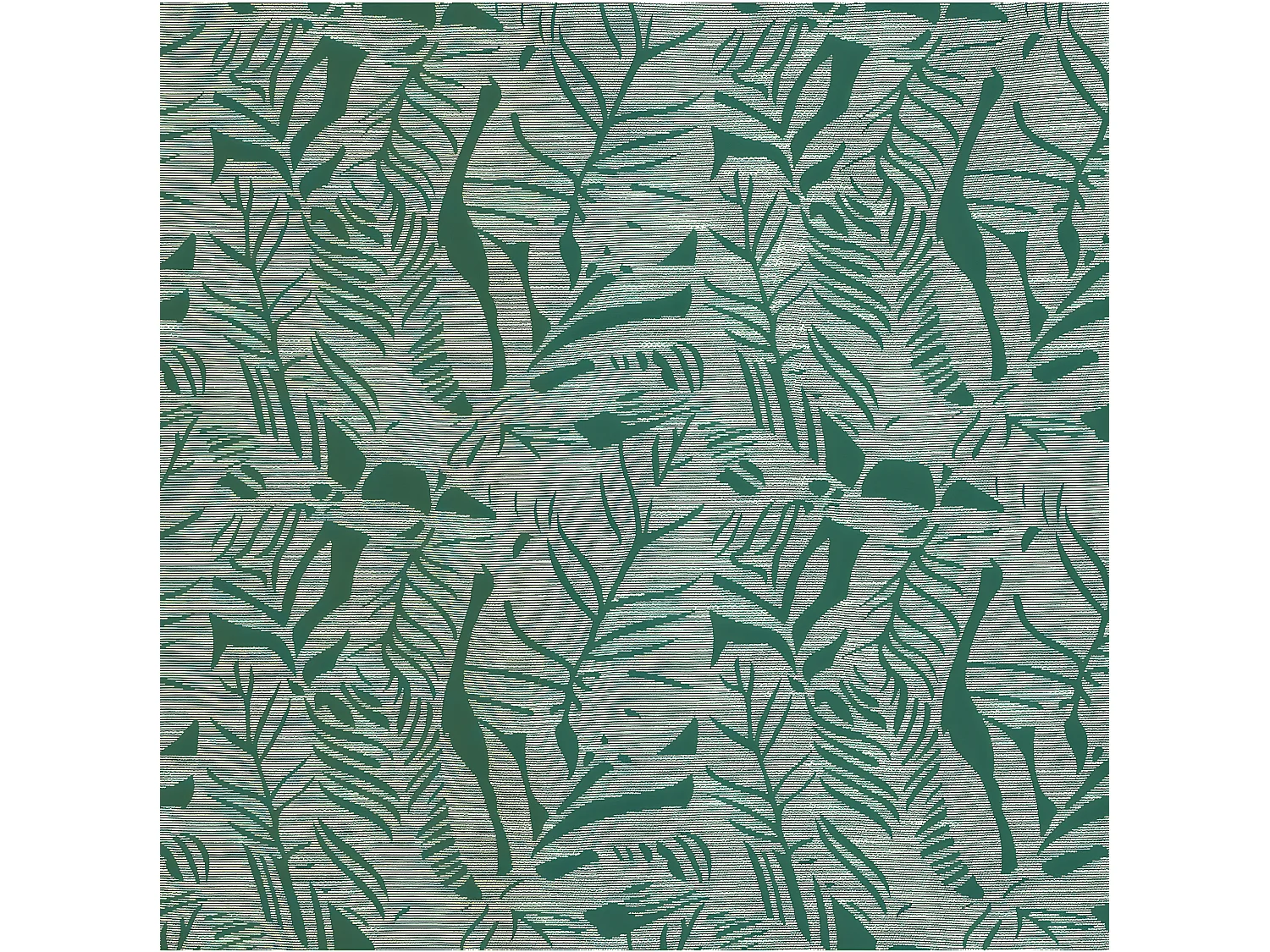 Rideau à œillets motif Jacquard Vert cèdre 140 x 260 cm