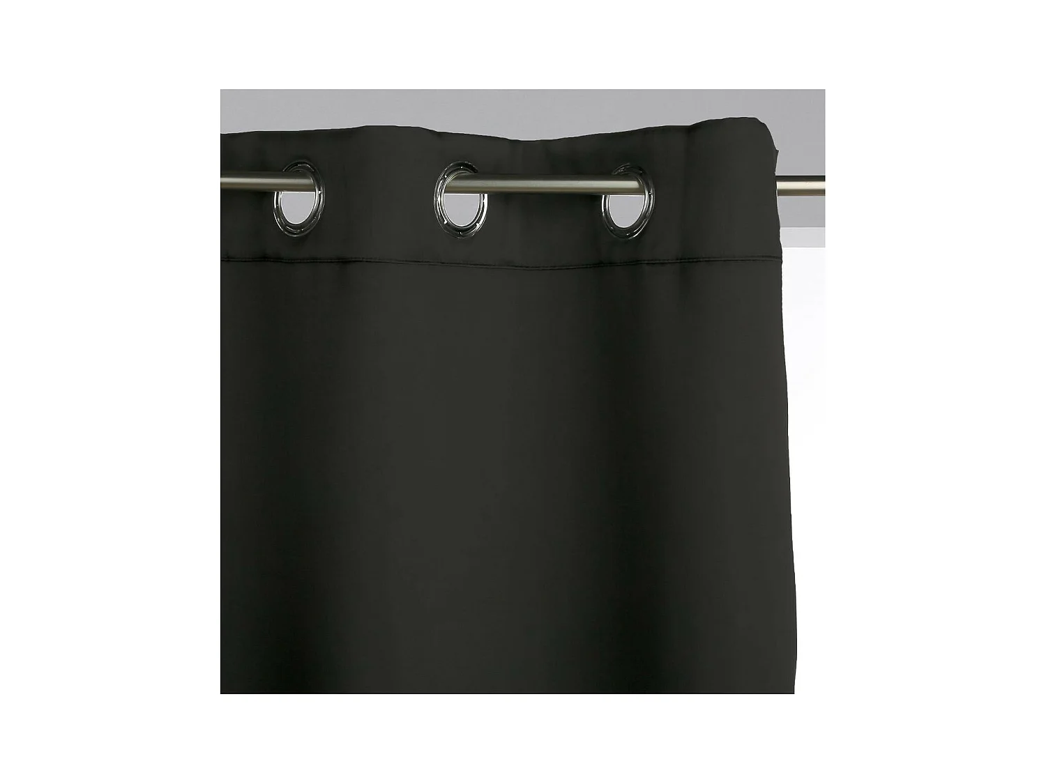 Lot de 2 Rideaux Occultants Noir 135 x 240 cm