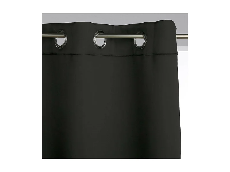 Lot de 2 Rideaux Occultants Noir 135 x 240 cm