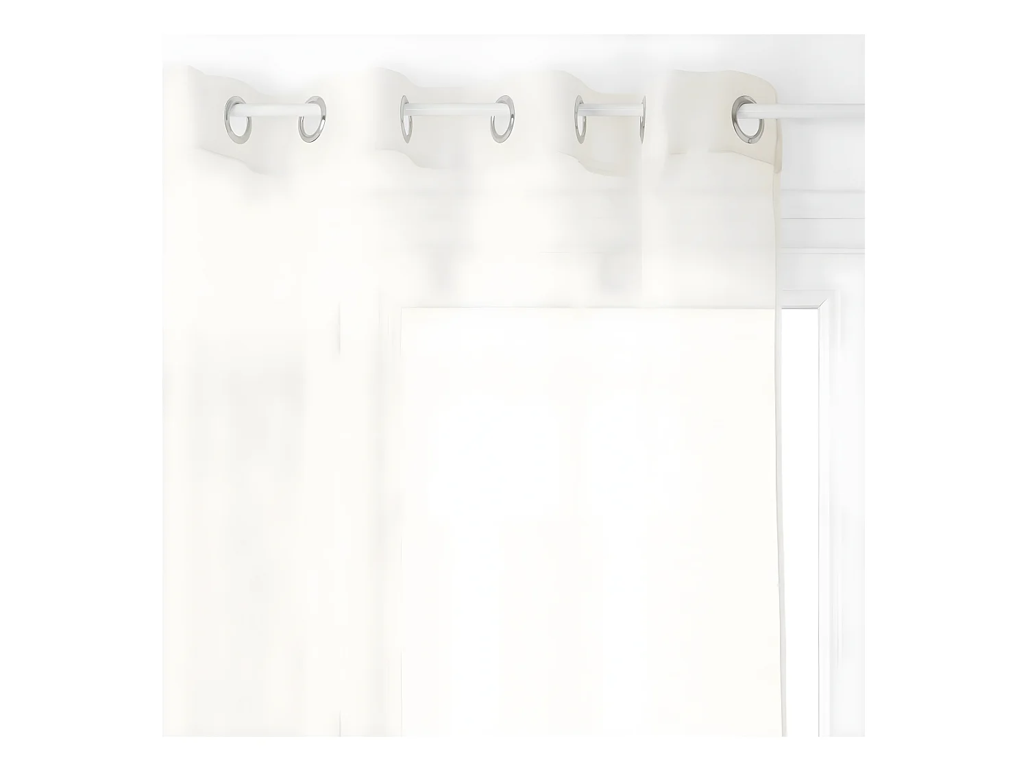 Voilage à œillets Ivoire 135 x 240 cm