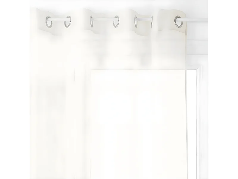 Voilage à œillets Ivoire 135 x 240 cm