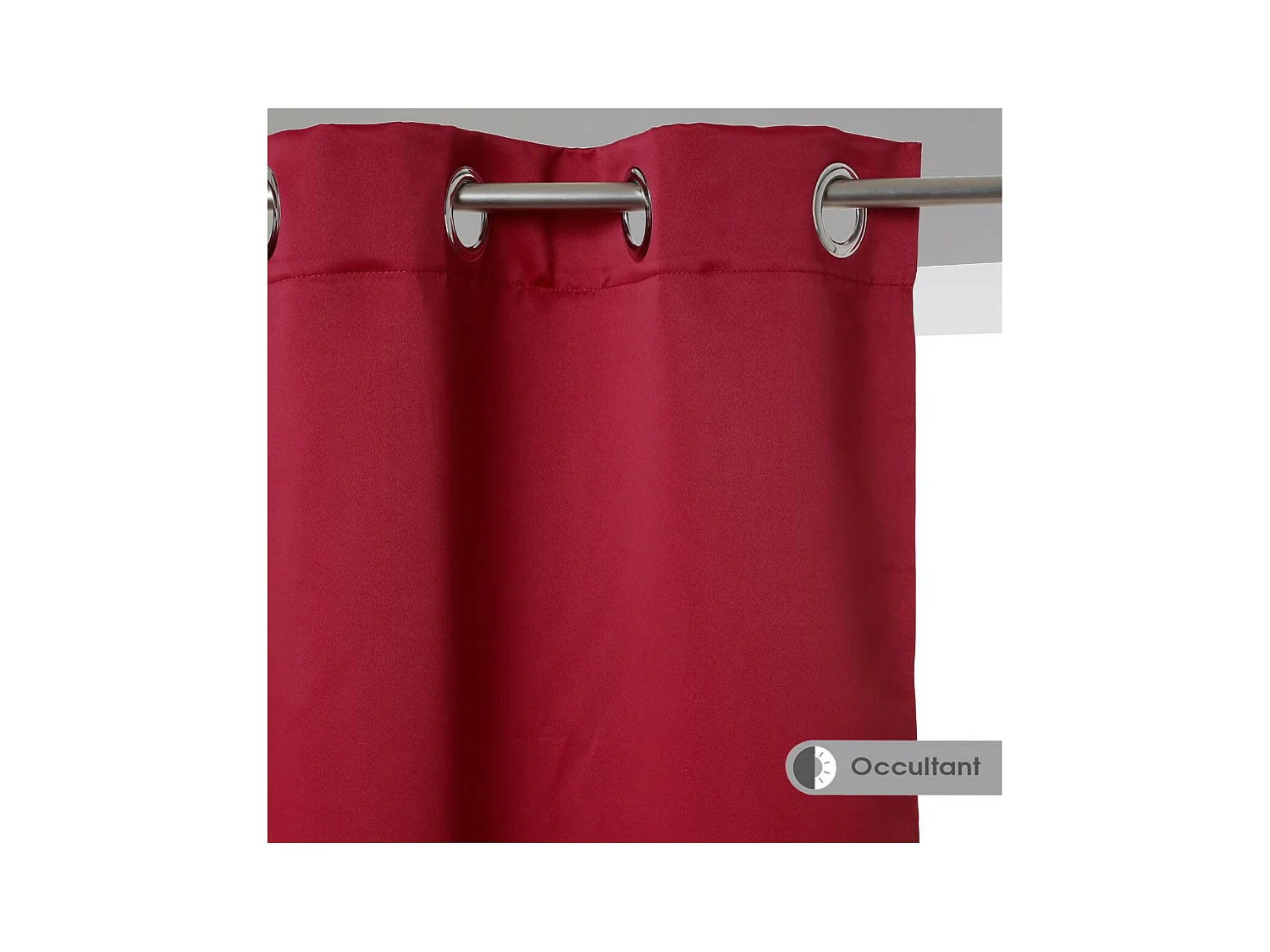 Lot de 2 Rideaux Occultants Rouge 135 x 240 cm