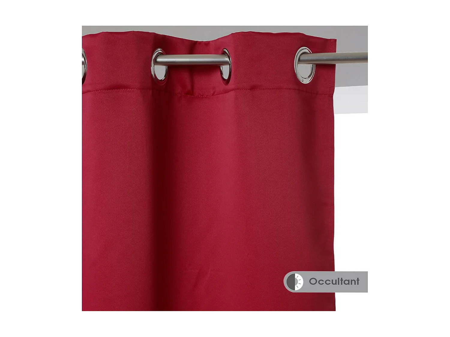 Lot de 2 Rideaux Occultants Rouge 135 x 240 cm
