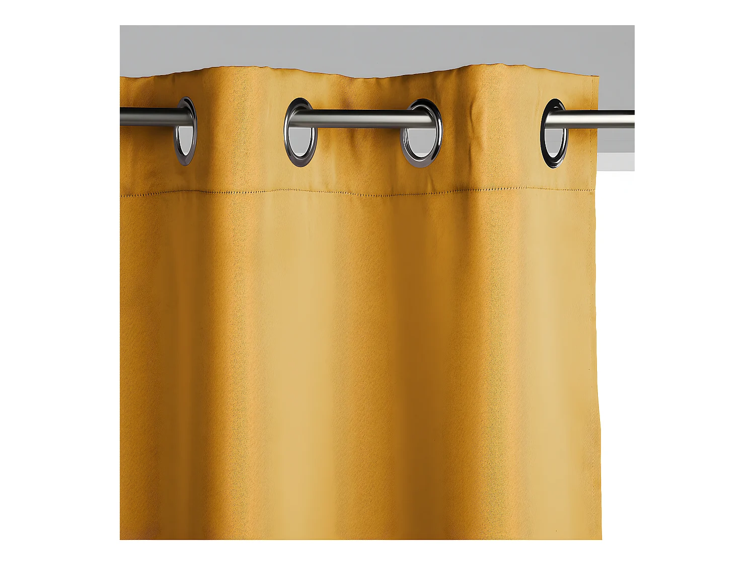 Lot de 2 Rideaux Occultants Ocre 135 x 240 cm