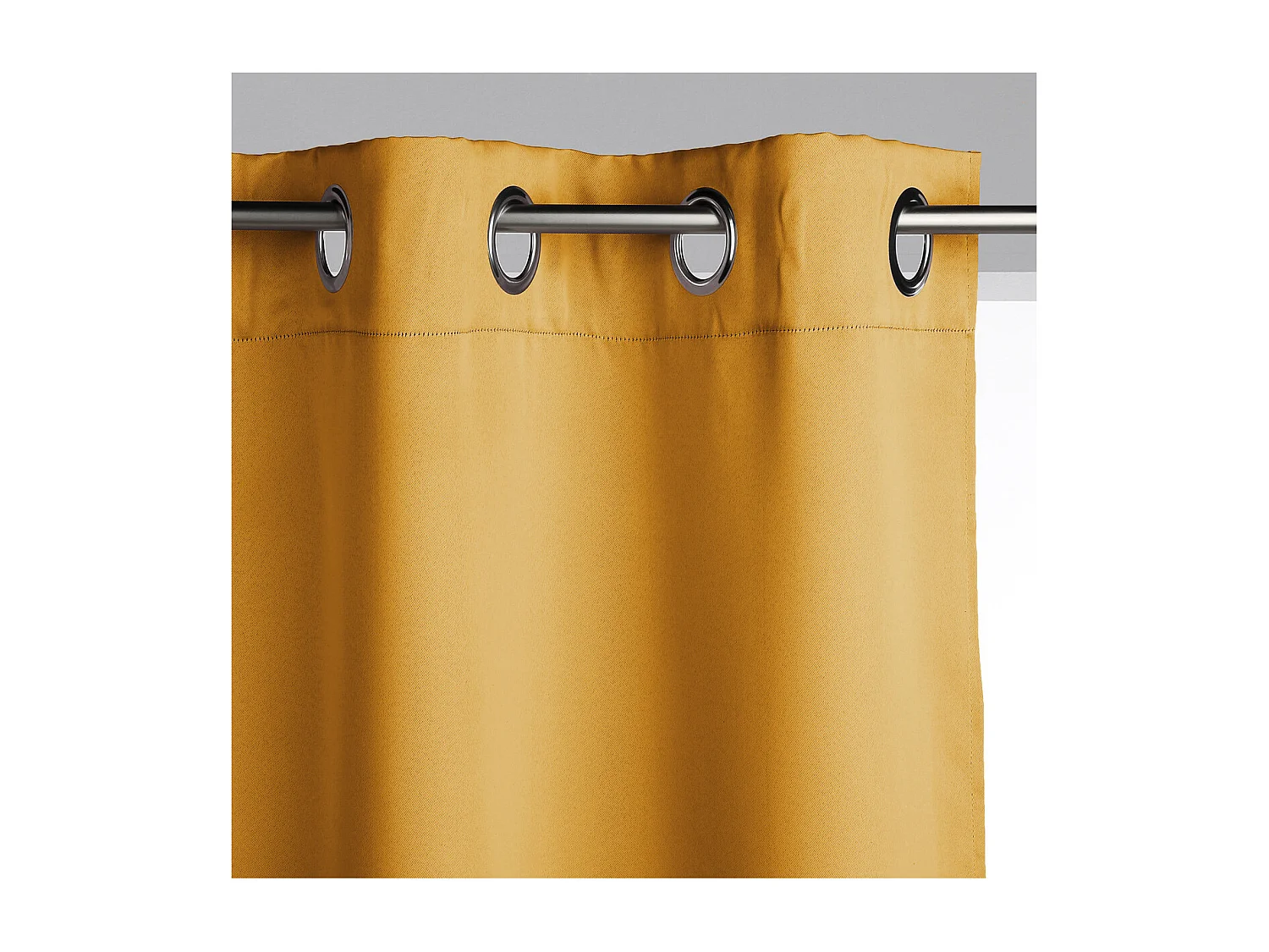 Lot de 2 Rideaux Occultants Ocre 135 x 240 cm