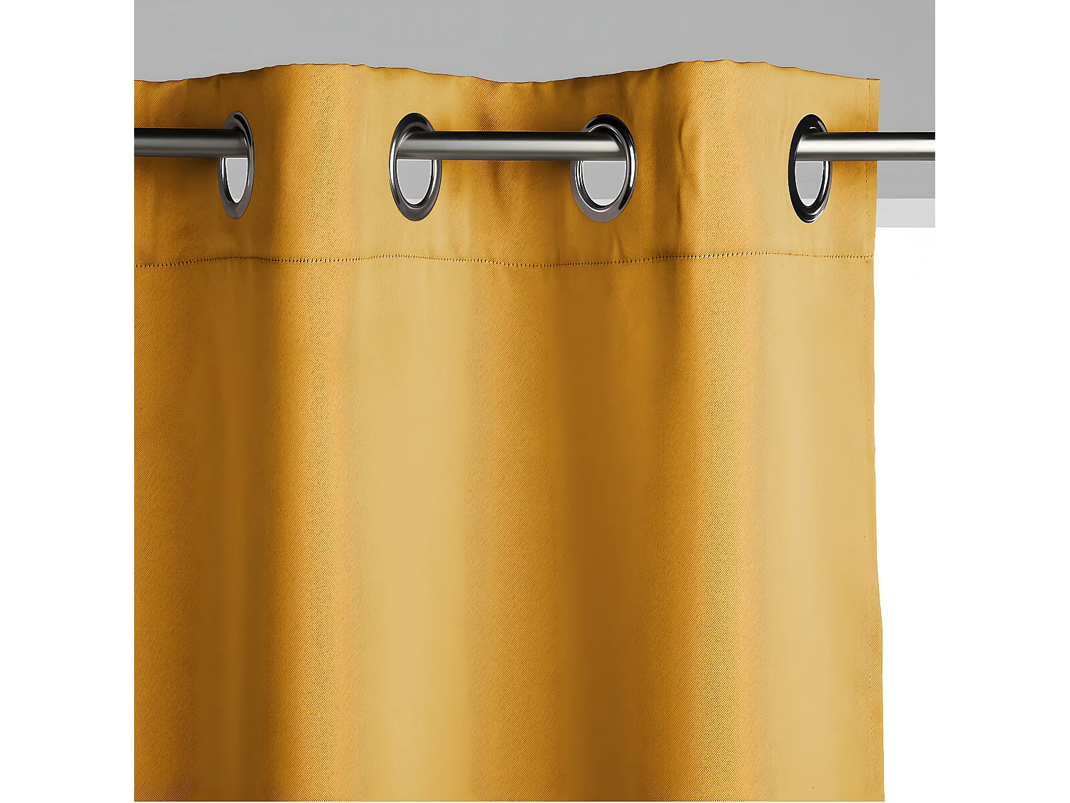 Lot de 2 Rideaux Occultants Ocre 135 x 240 cm