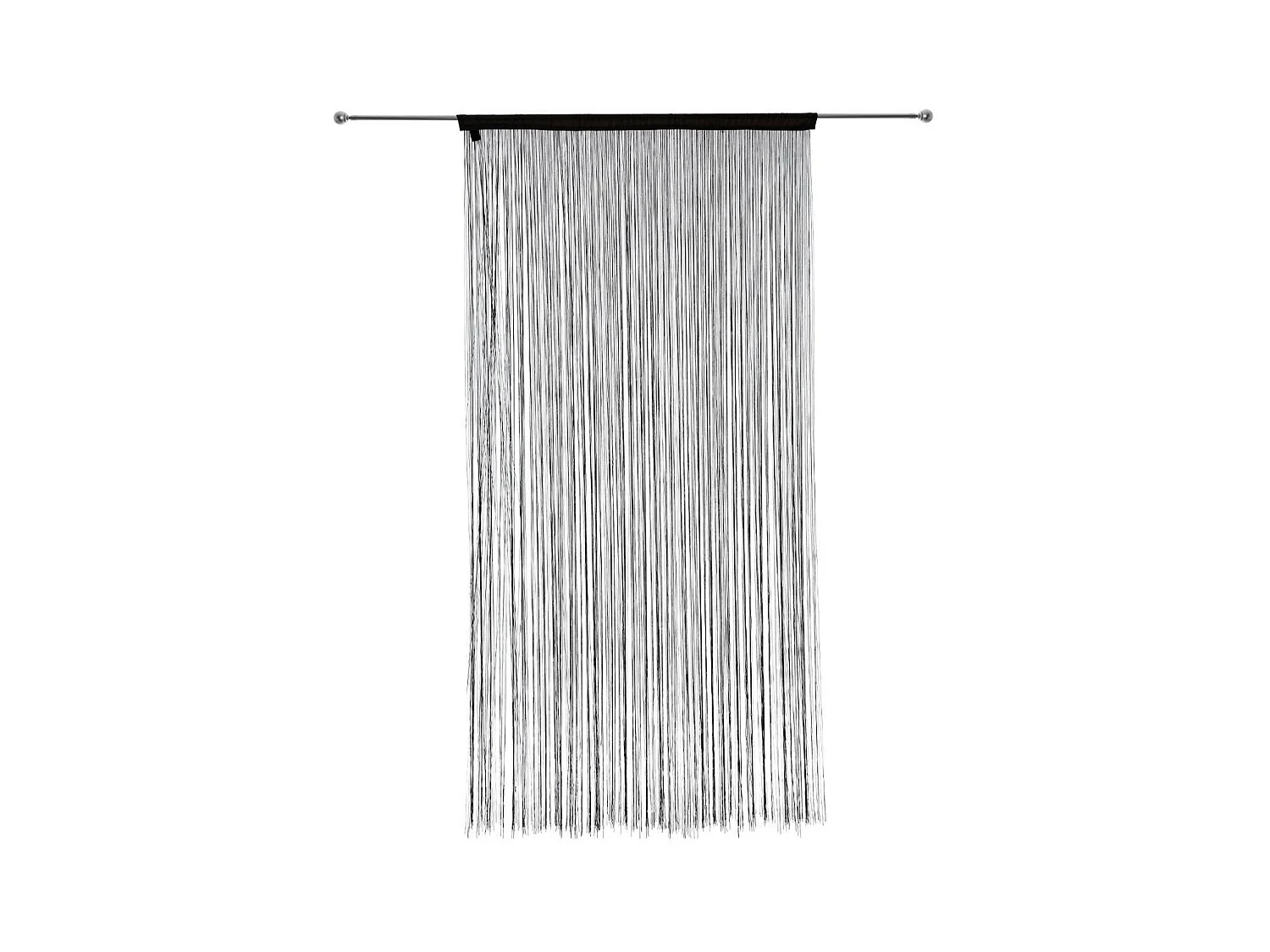 Cortina con hilos lisos y coloridos