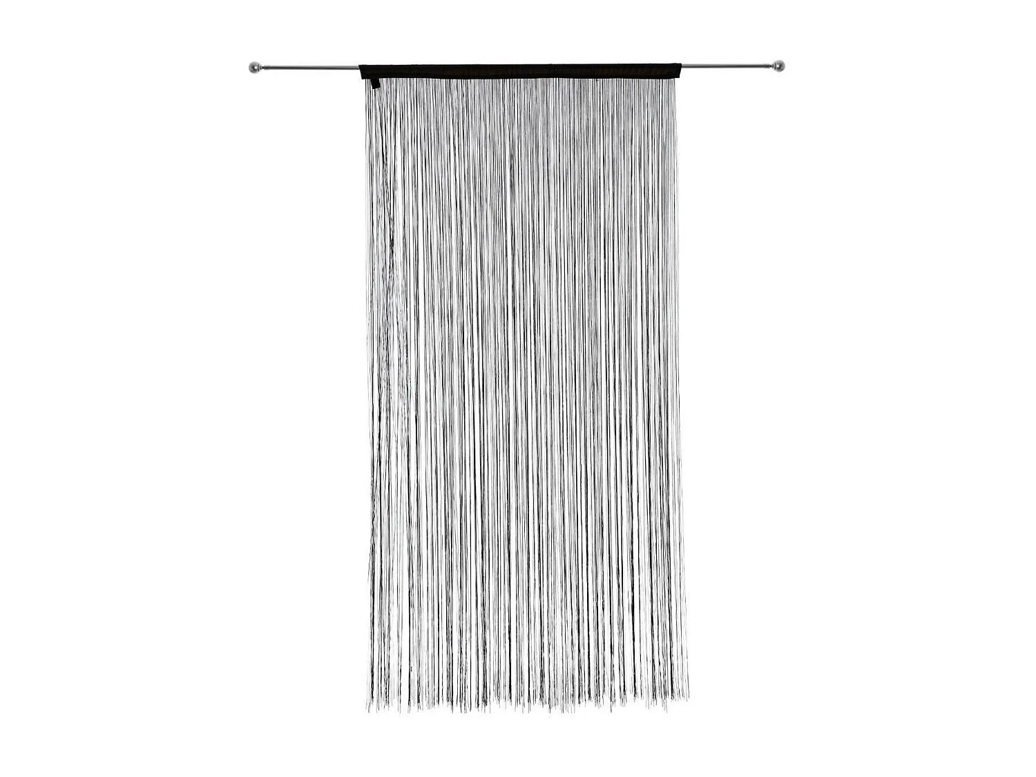 Cortina con hilos lisos y coloridos