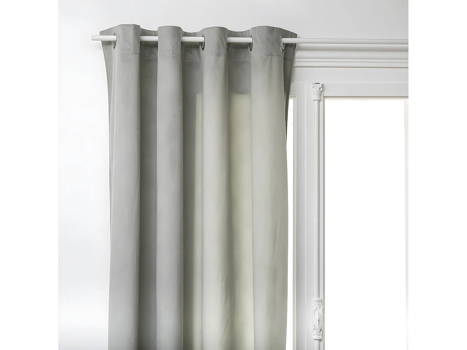 Rideau à œillets 140 x 260 cm Lilou Vert Céladon