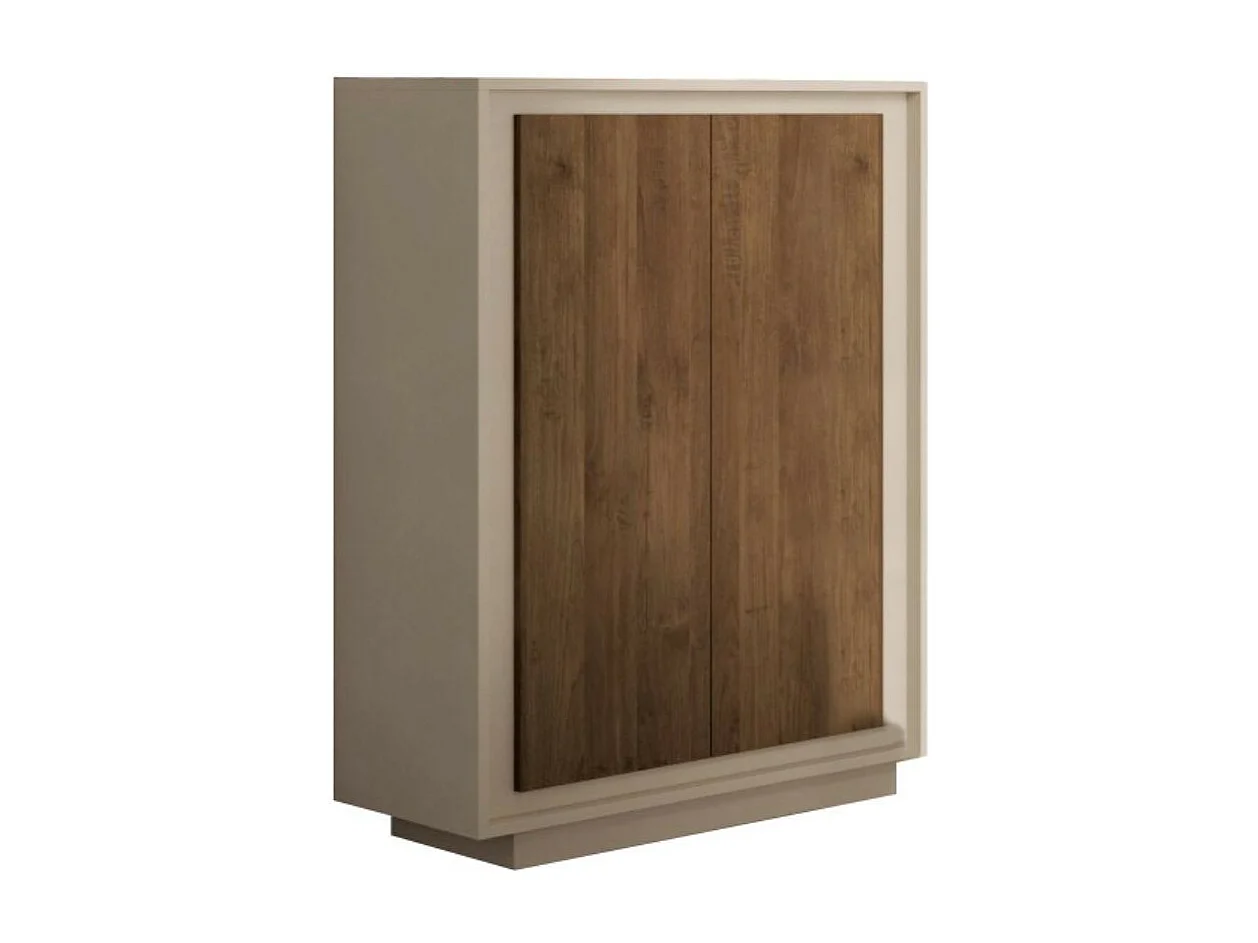 Contenitore 2 ante Open 106x40x171h colore cashmere e noce mercure