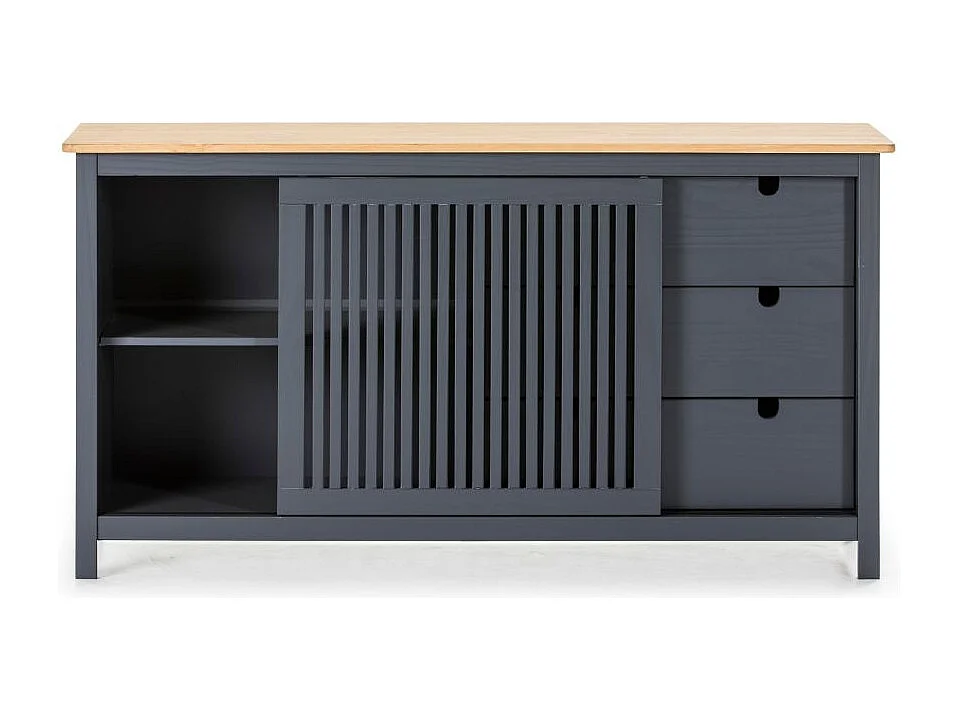 Dressoir Bruna - 150x40x80cm - Grijs