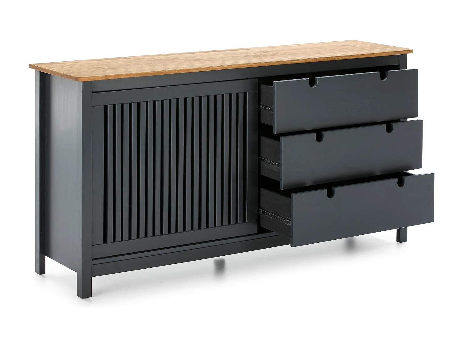 Dressoir Bruna - 150x40x80cm - Grijs